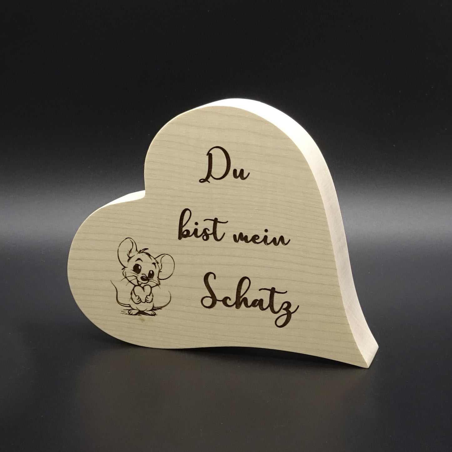 Herz mit Spruch Du bist mein Schatz