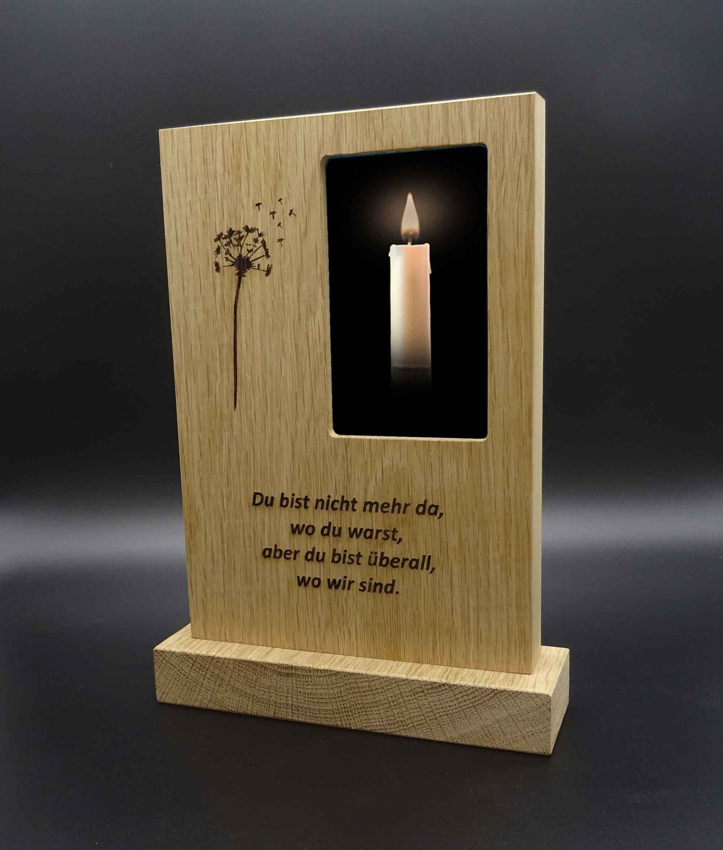 Trauerstehle für Bild personalisierbar