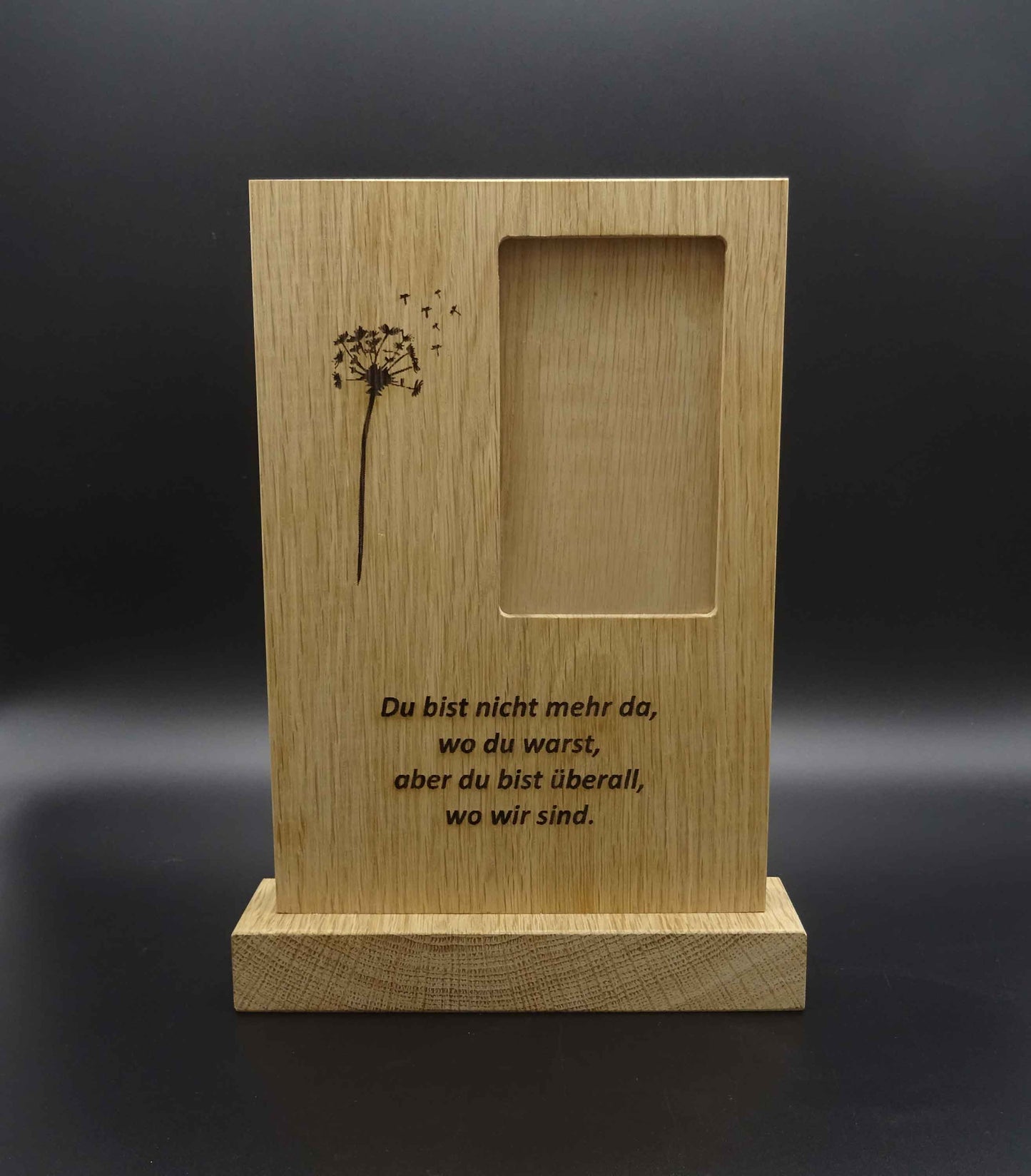 Trauerstehle für Bild personalisierbar