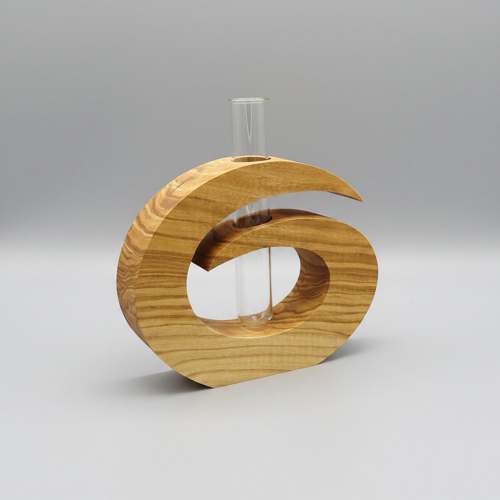 Holz-Vase Esche massiv geölt
