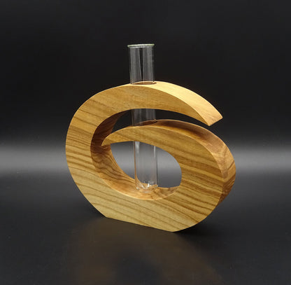 Holz-Vase Esche massiv geölt