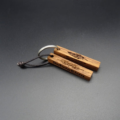 Personalisierter Schlüsselanhänger aus Holz Geschenk.