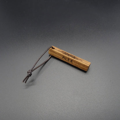 Personalisierter Schlüsselanhänger aus Holz Geschenk.